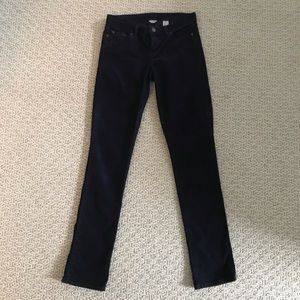 JCrew Navy Blue Straight Cords, 28T